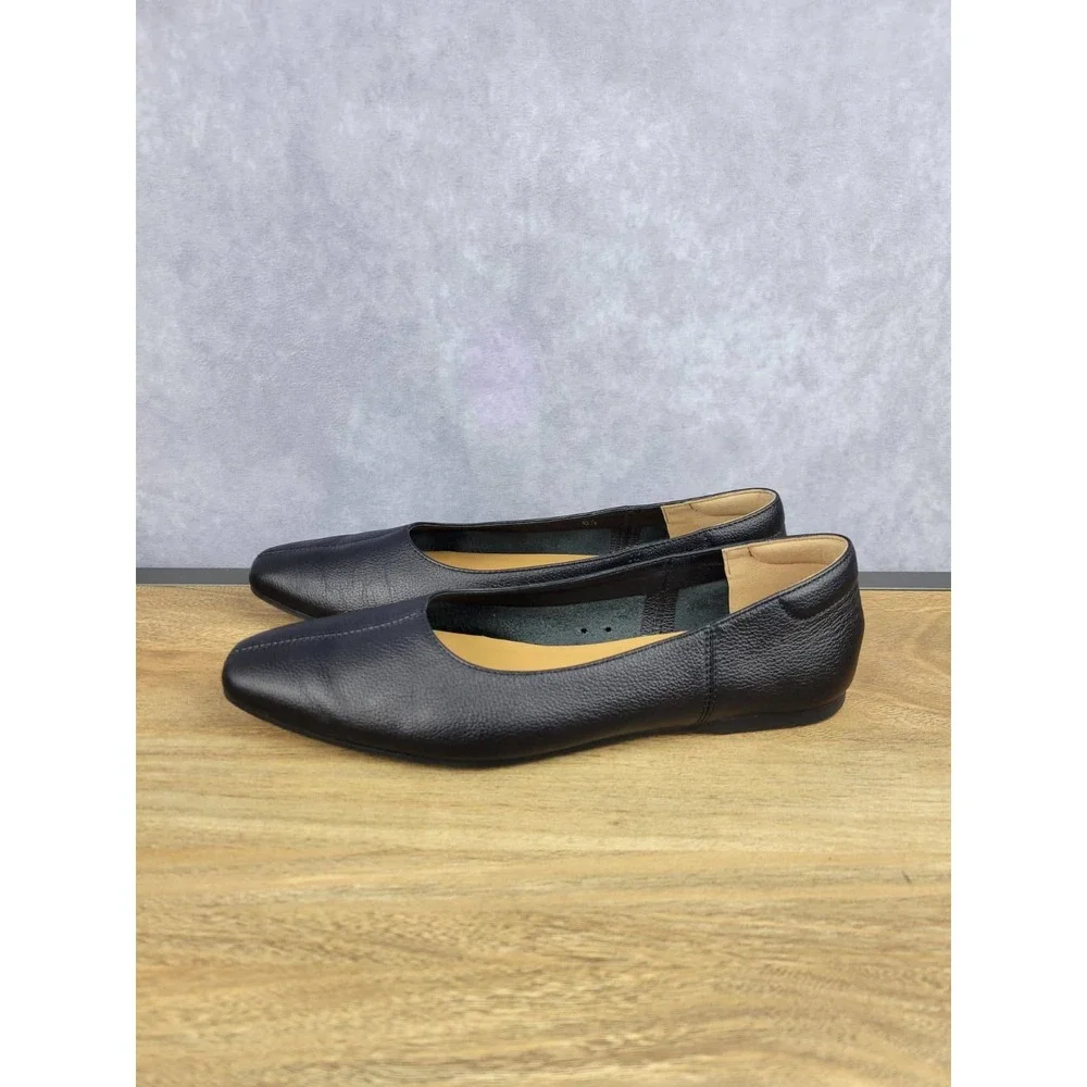 Everlane‎ The Day Glove Black Leather Pointed Toe Ballet Flats Women's Size 6.5 - Picture 2 of 8